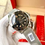 Omega Seamaster 007 No Time To Die Watch Stainless Steel Mesh Strap